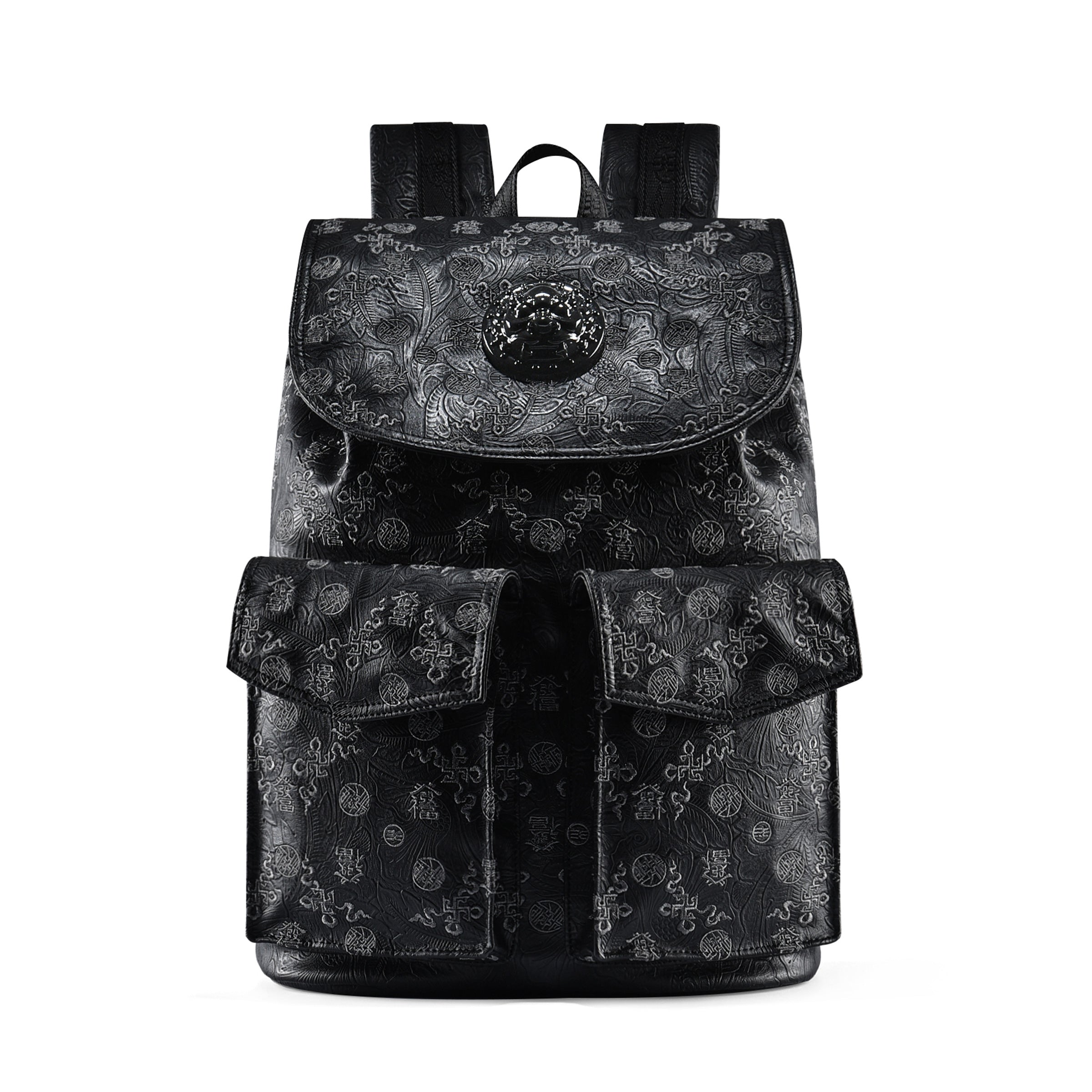 “Fa&Fu”-Heavy-duty Embroidered Large Capacity Laptop Backpack