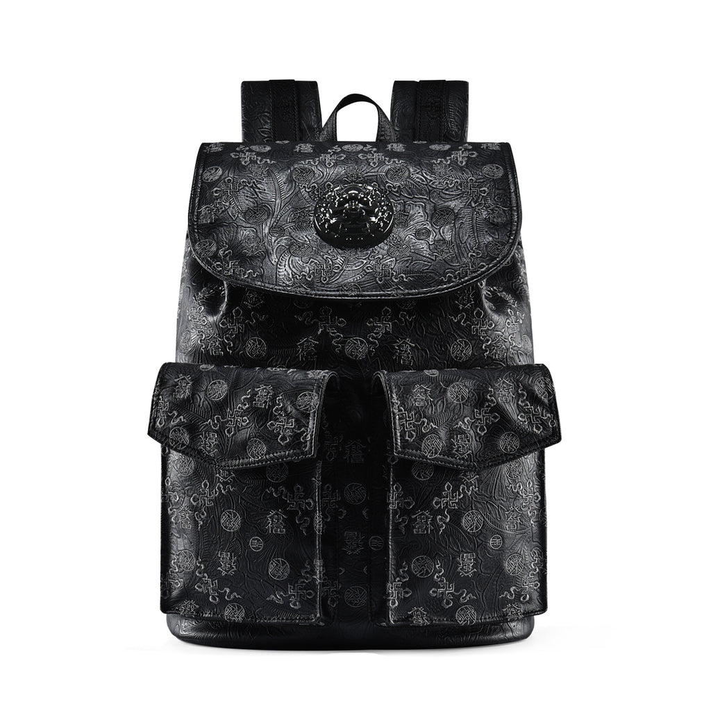 “Fa&Fu”-Heavy-duty Embroidered Large Capacity Laptop Backpack