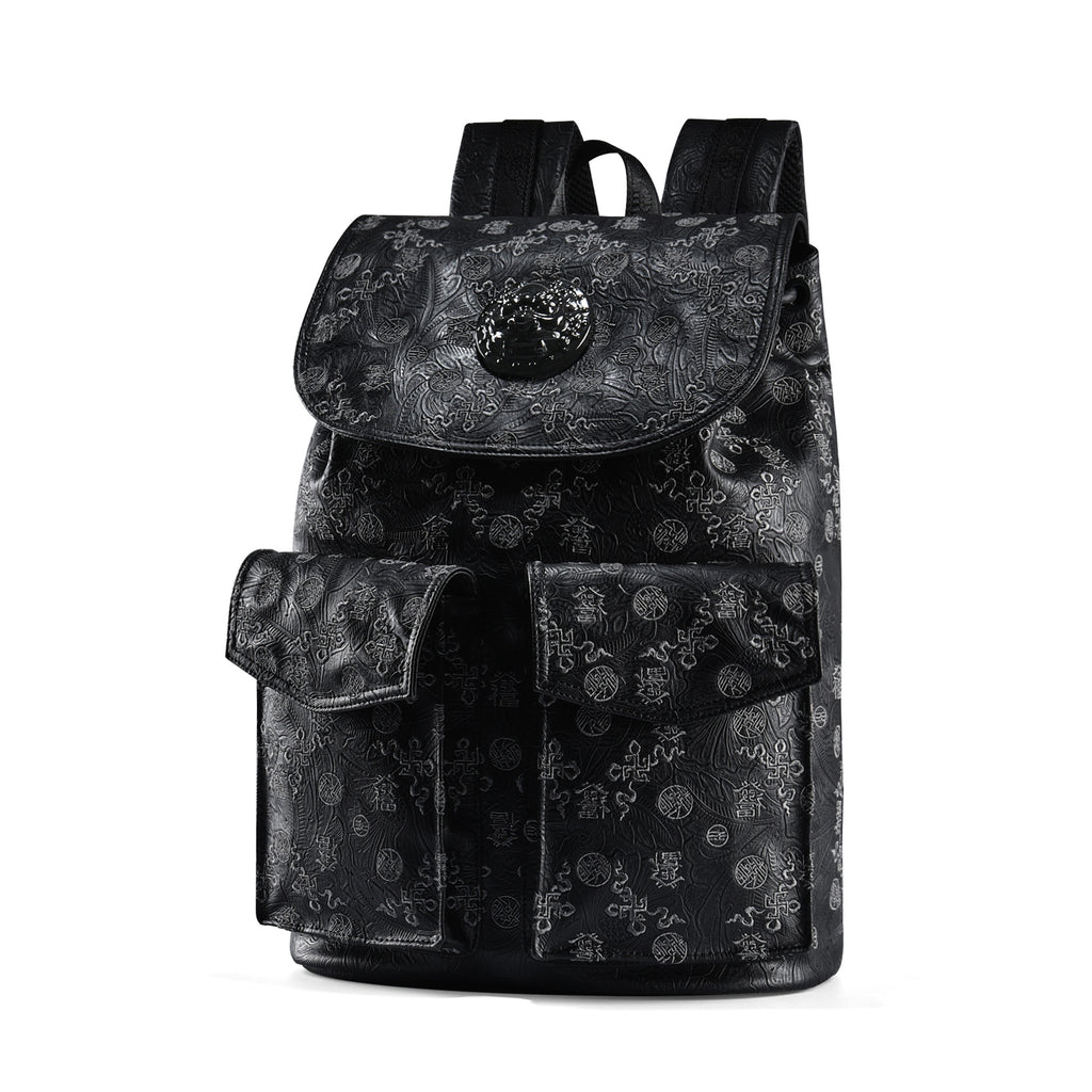 “Fa&Fu”-Heavy-duty Embroidered Large Capacity Laptop Backpack
