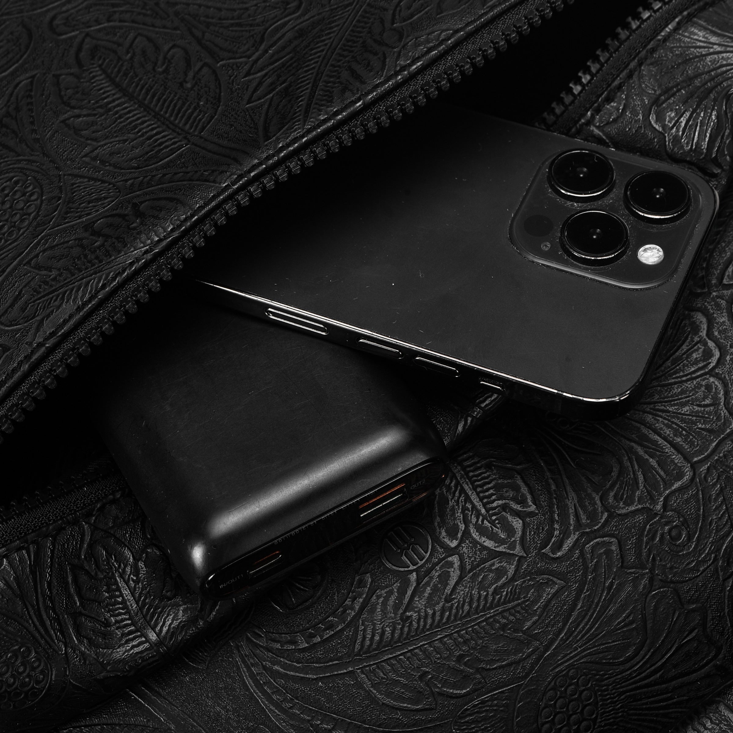 Laptop Backpack with Brass Lion-Head Ornament