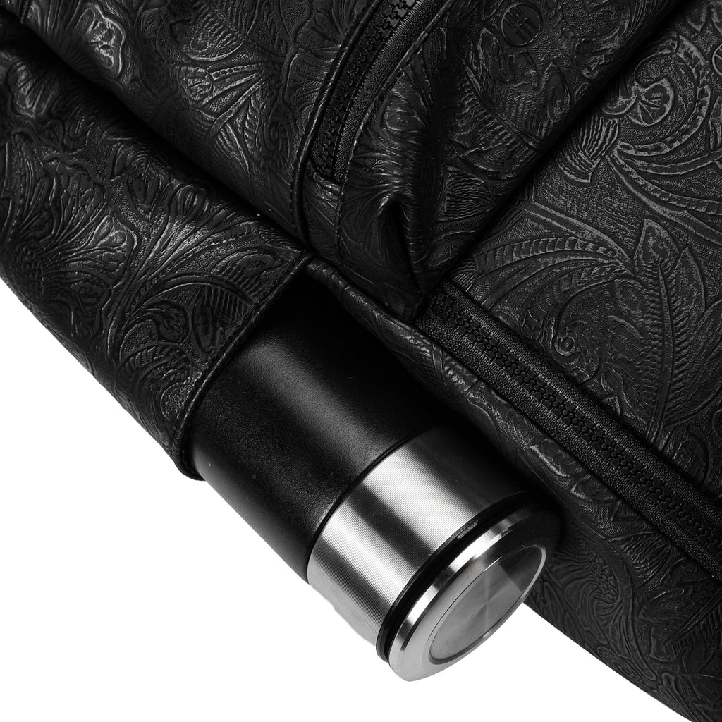 Laptop Backpack with Brass Lion-Head Ornament