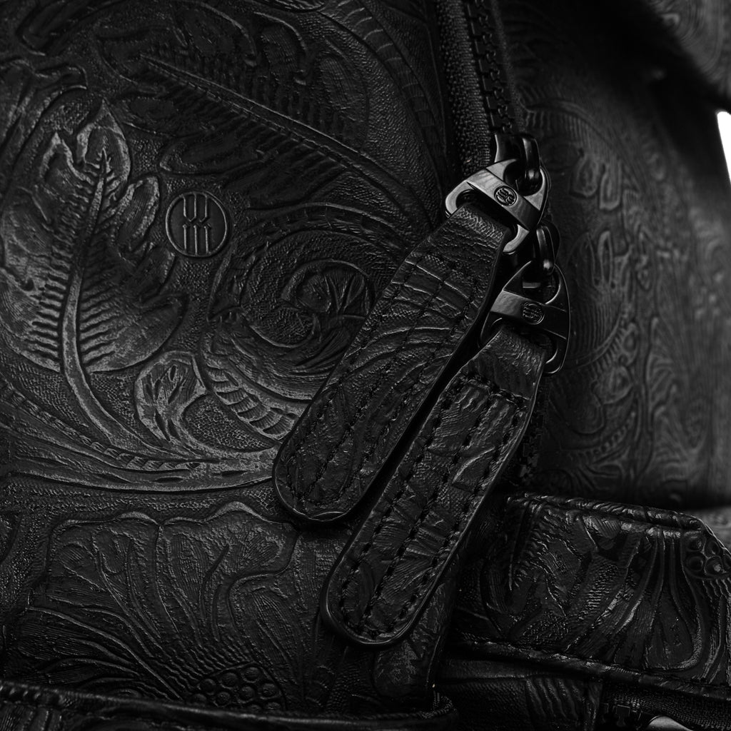 Laptop Backpack with Brass Lion-Head Ornament