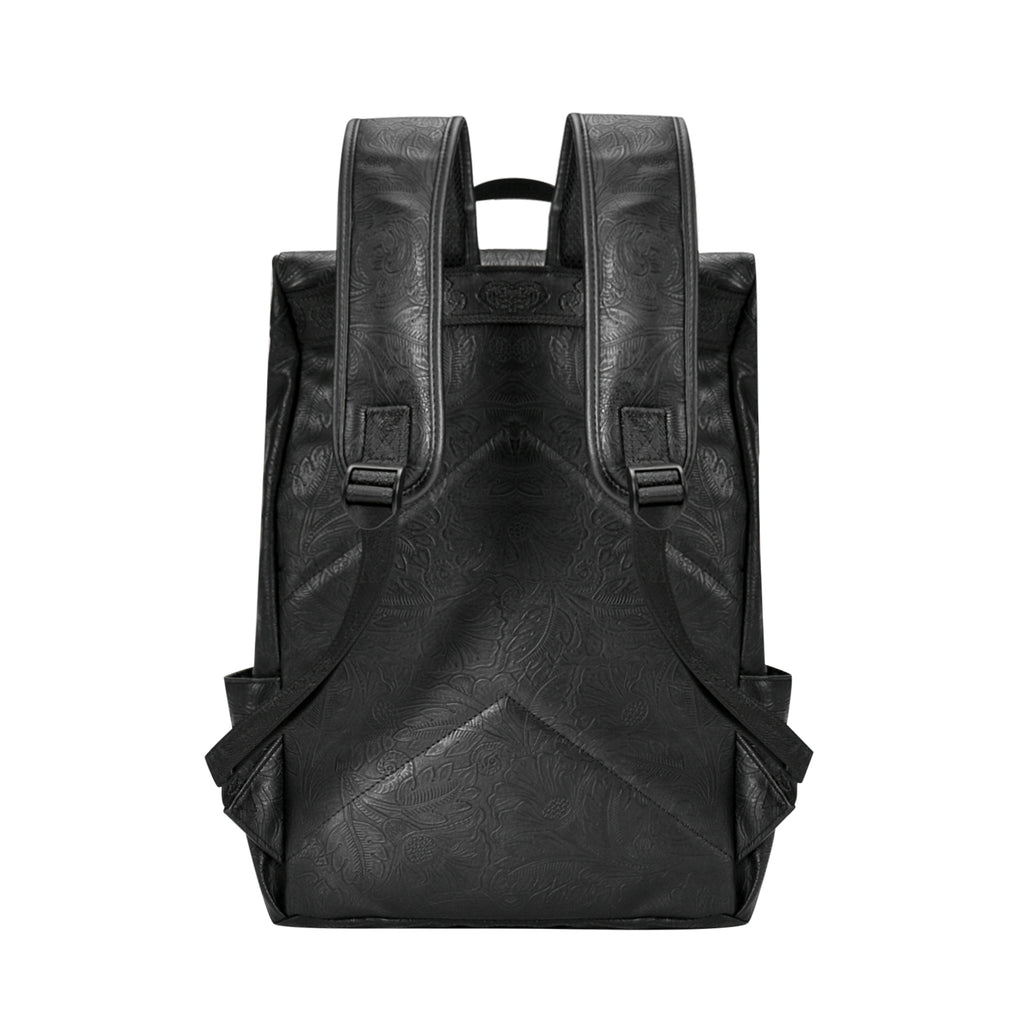 Laptop Backpack with Brass Lion-Head Ornament