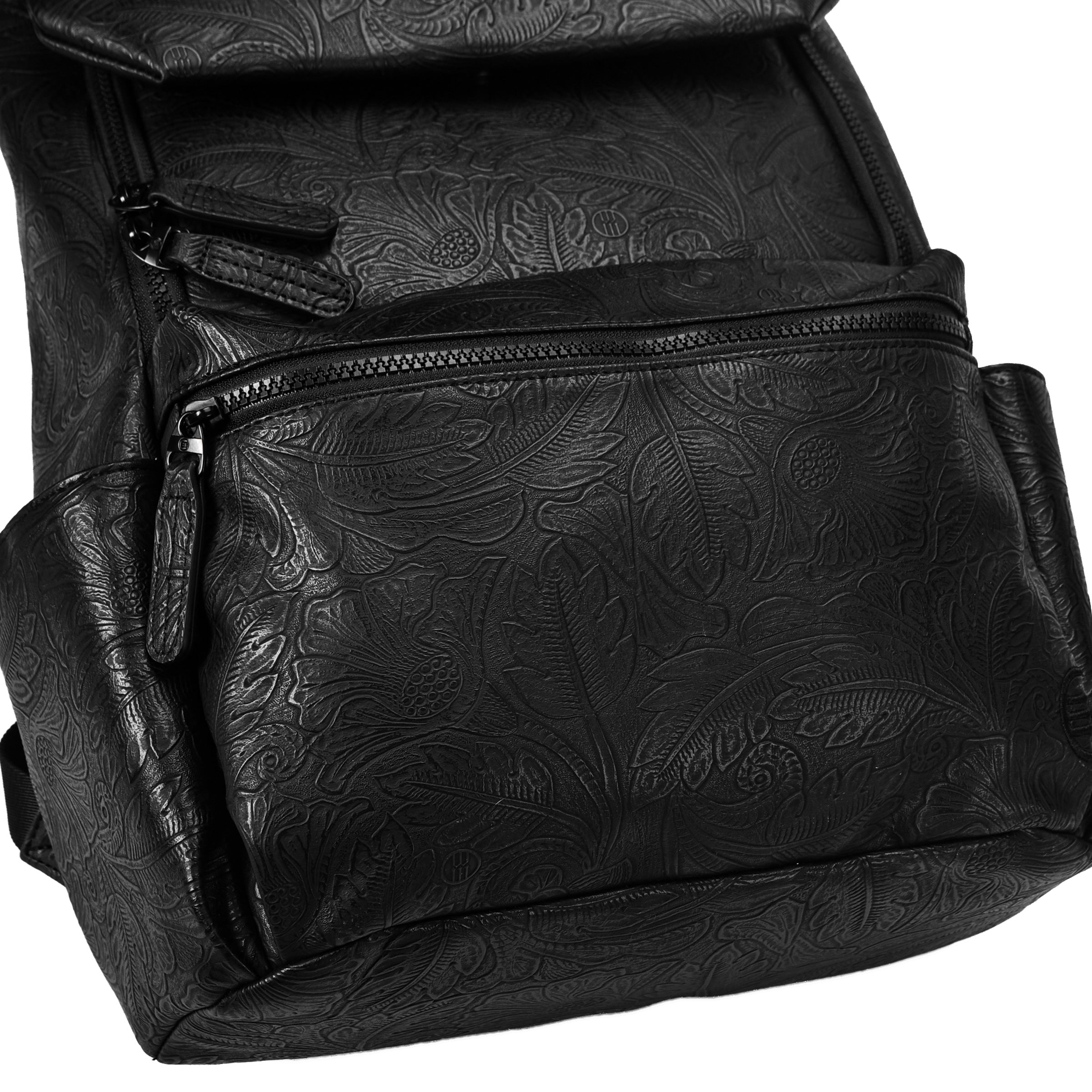 Laptop Backpack with Brass Lion-Head Ornament